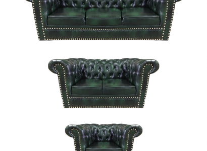 Sofagarnitur 3tlg Wohnzimmer 3+2+1 Modern Design Sessel Chesterfield
